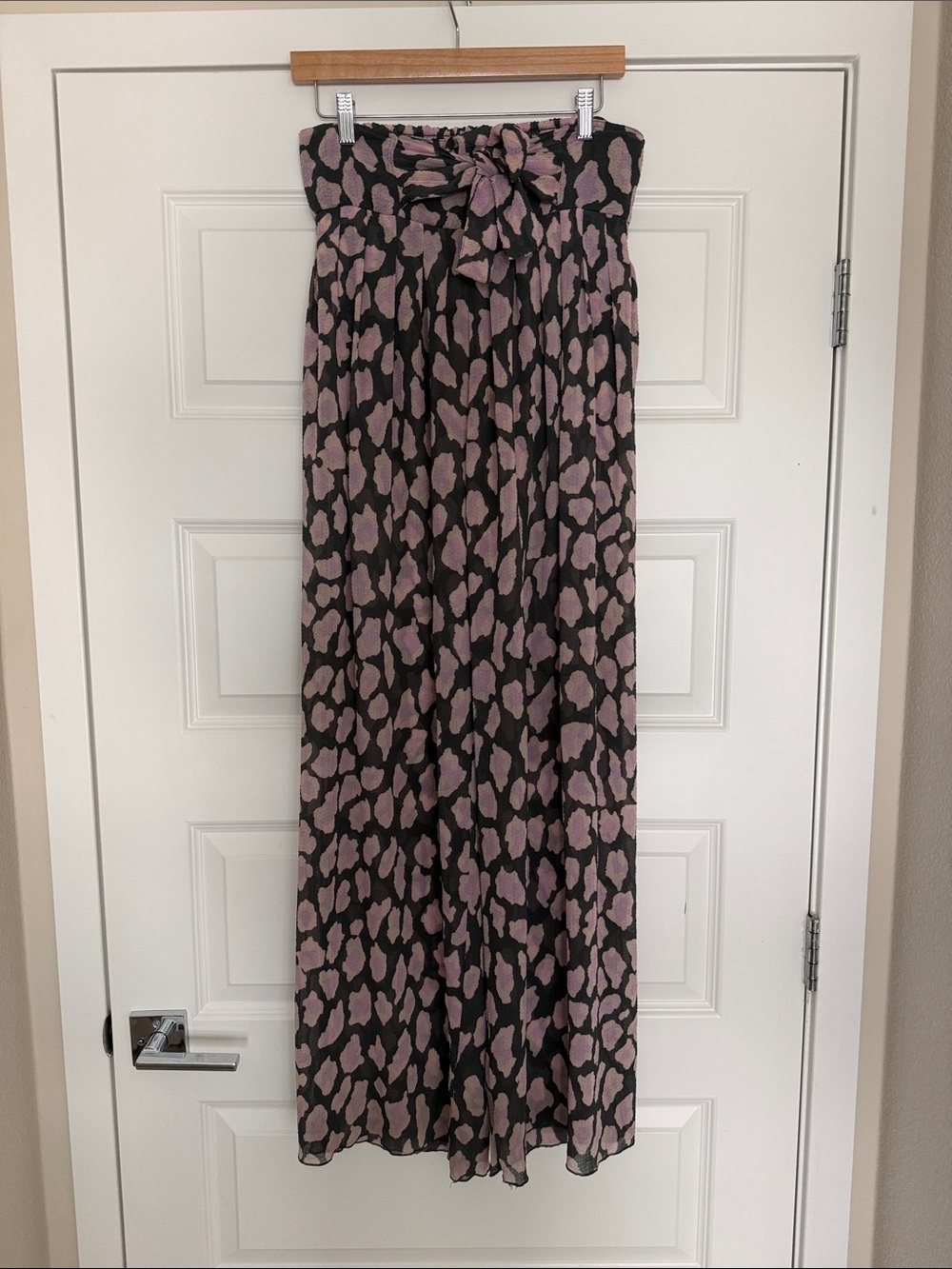 Free People Wake Up Pant/Swim Cover up in Black and Dusty Pink